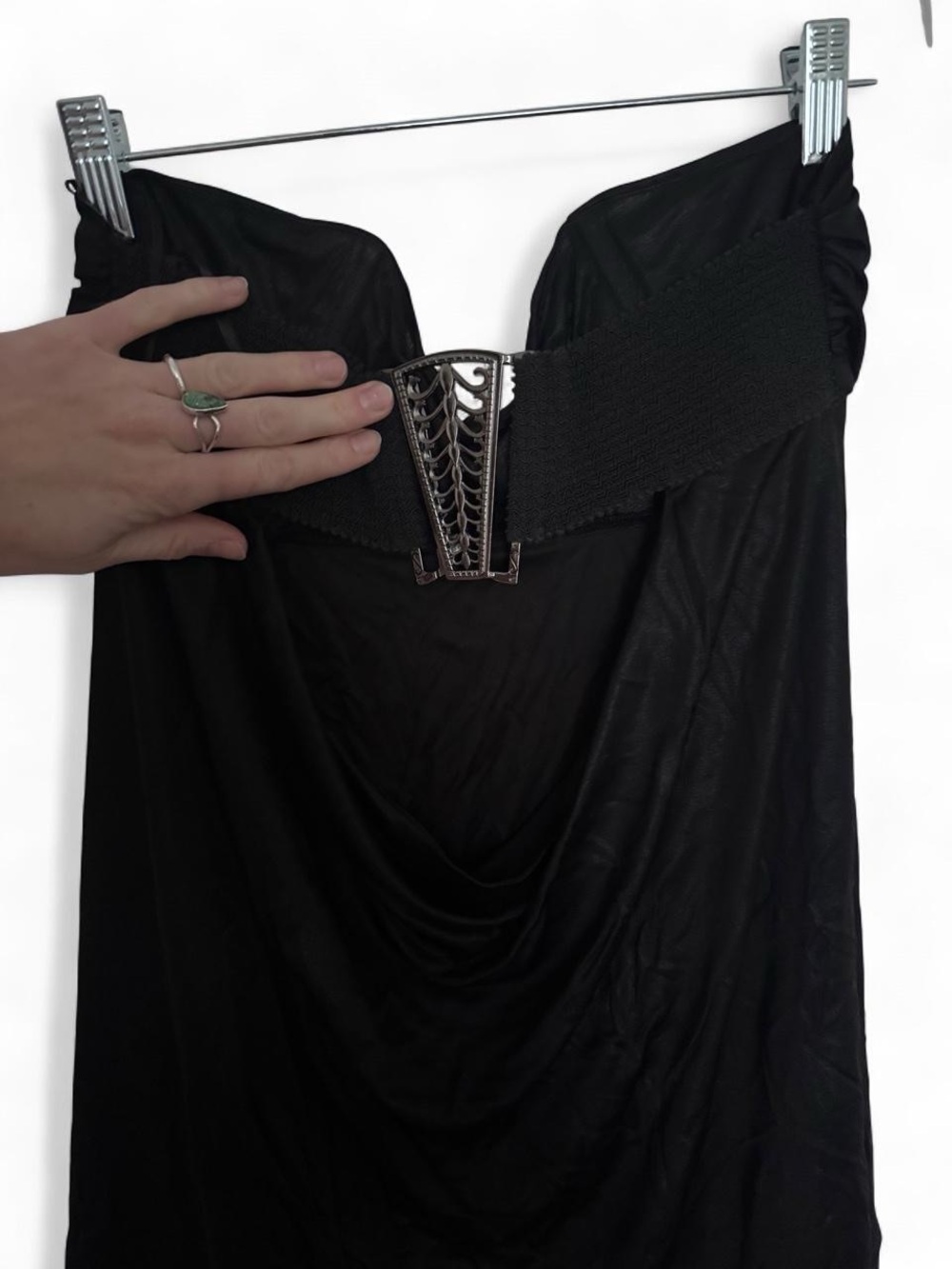 Affliction black premium rare strapless dress